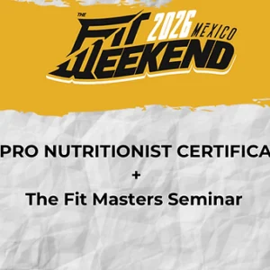 CERTIFICACIÓN IFBB PRO NUTRITIONIST +The Fit Masters Seminar
