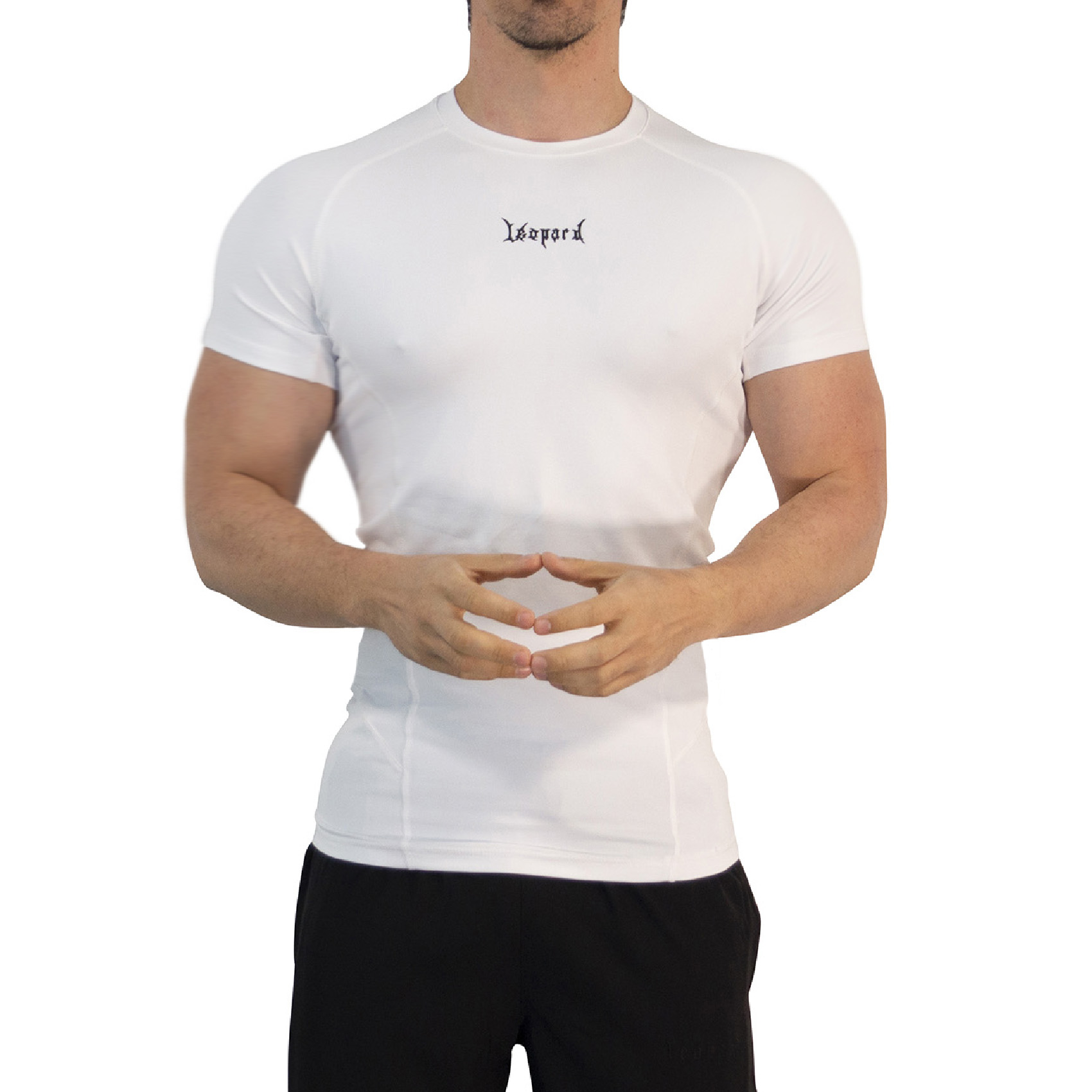 John Leopard Strike Ops Compression Short Sleeve White - Imagen 6