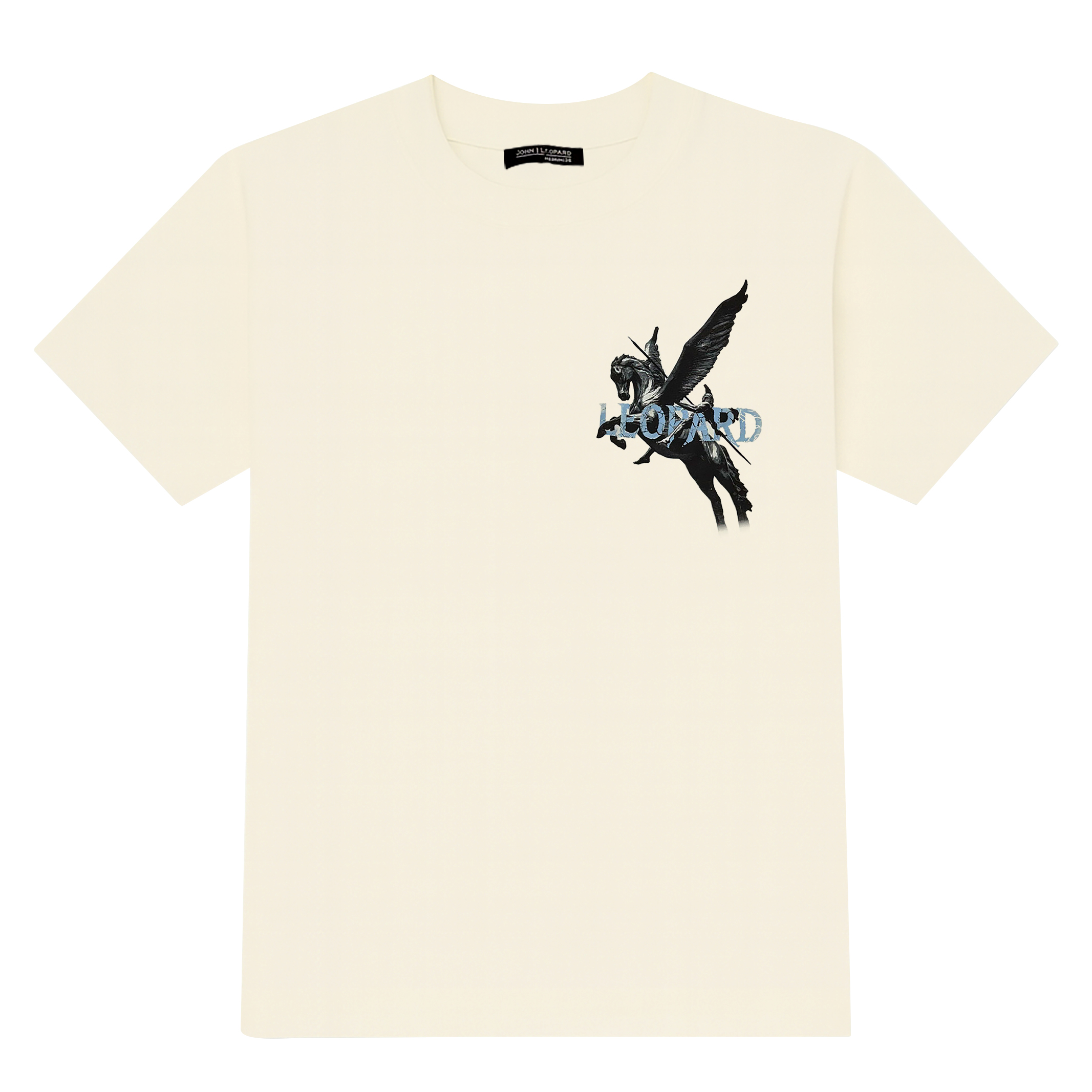 John Leopard Tshirt Mythic Stallion Off White - Imagen 3