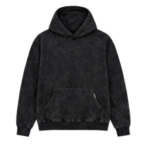 John Leopard Essential Acid Hoodie Black