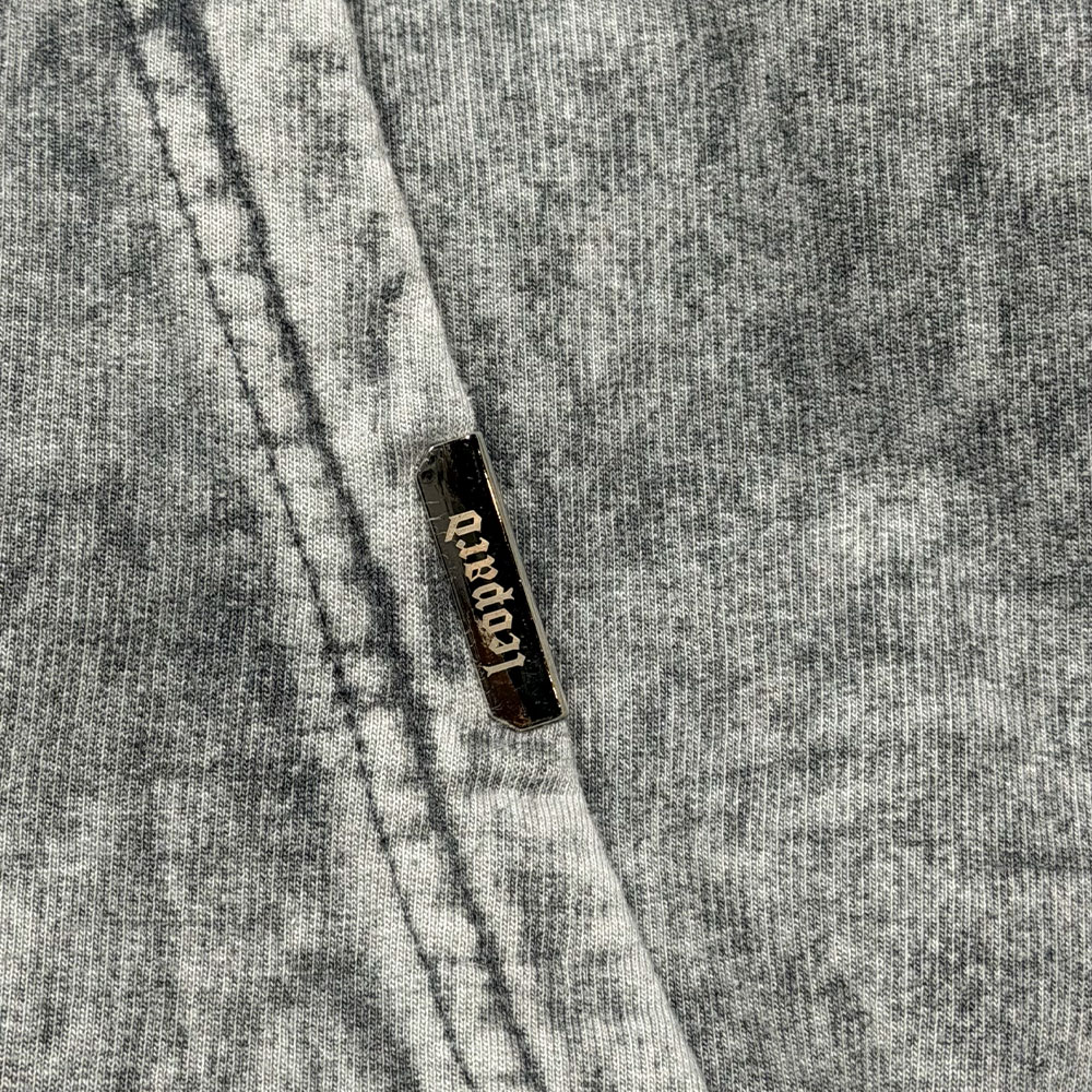 John Leopard Essential Acid Hoodie Gray - Imagen 4