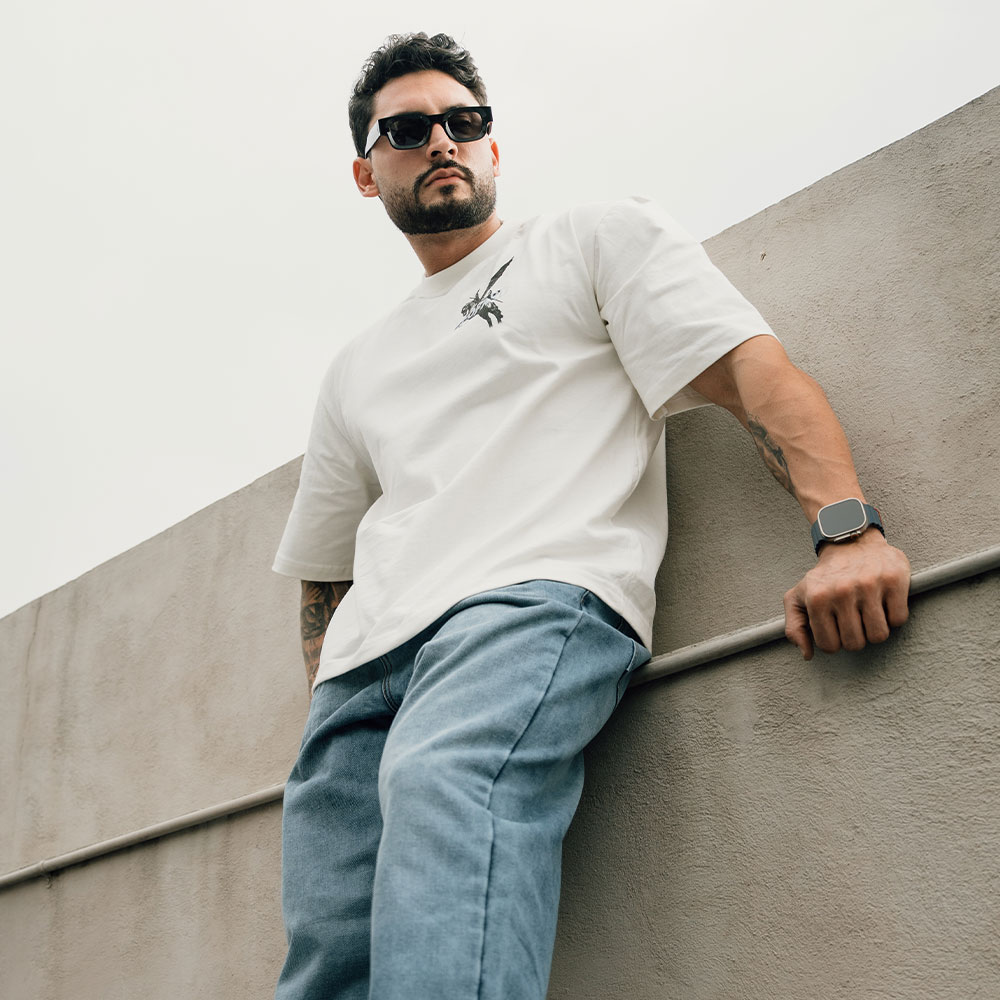 John Leopard Tshirt Mythic Stallion Off White