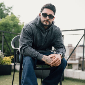 John Leopard Essential Acid Hoodie Black