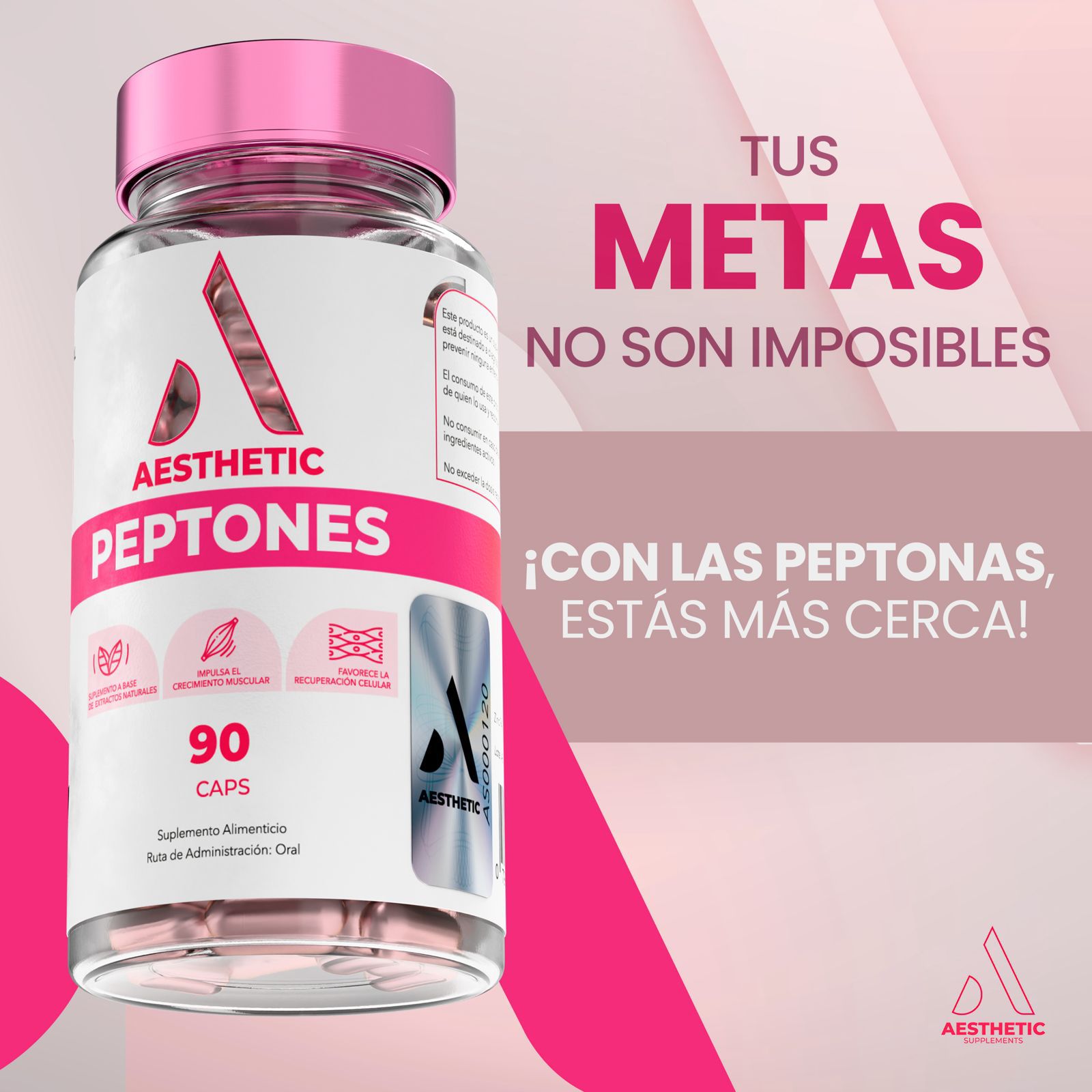 Aesthetic Peptones - Aumento De Gluteos Con Peptonas en Capsulas - Imagen 2