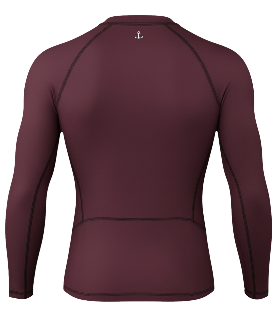 John Leopard Strike Ops Compression Long Sleeve Burgundy - Imagen 7