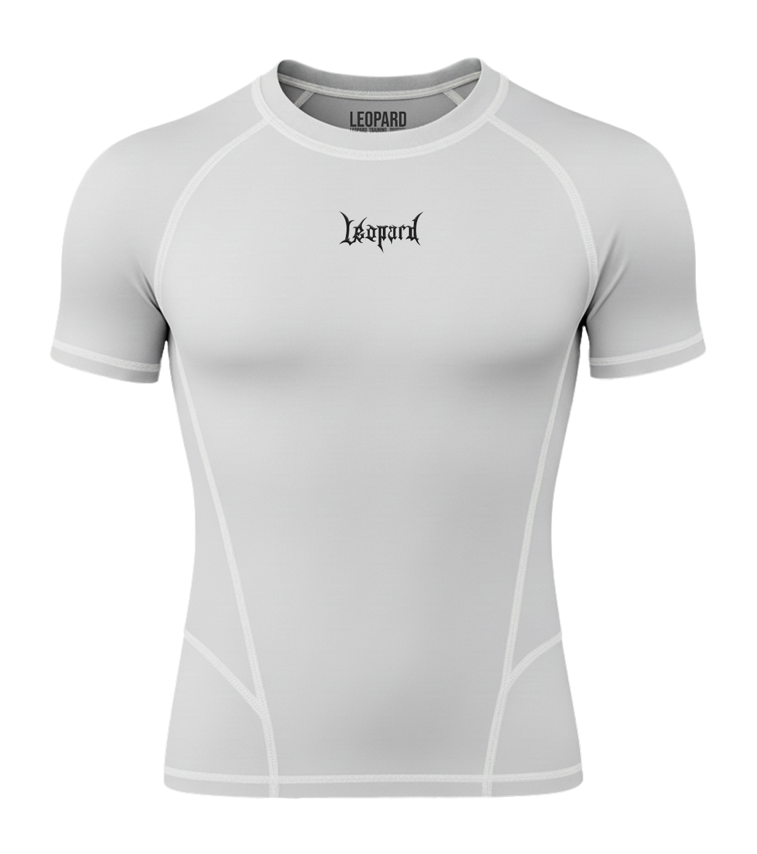 John Leopard Strike Ops Compression Short Sleeve White - Imagen 4