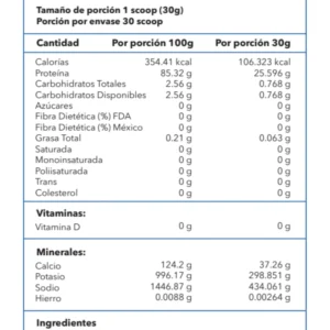 PROTEINA DE CLARA DE HUEVO EGG CRISTALS