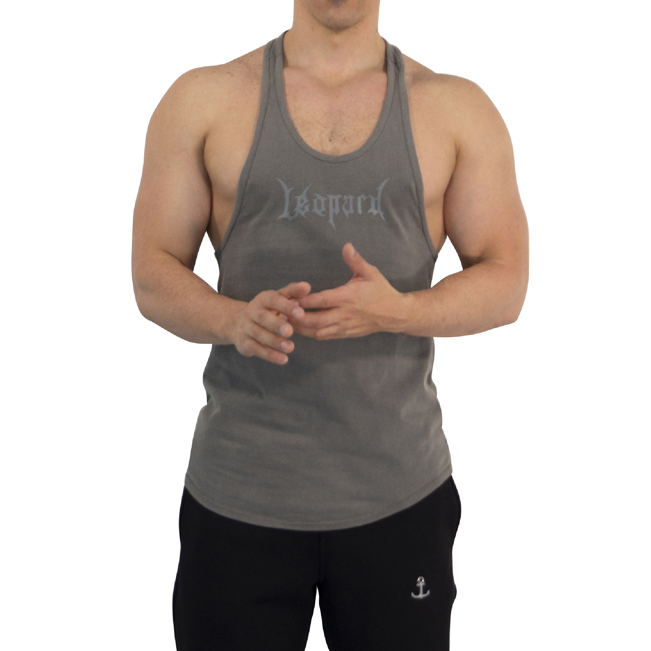 John Leopard Playera Stringer Tank Dark Series Pigment Green - Imagen 5