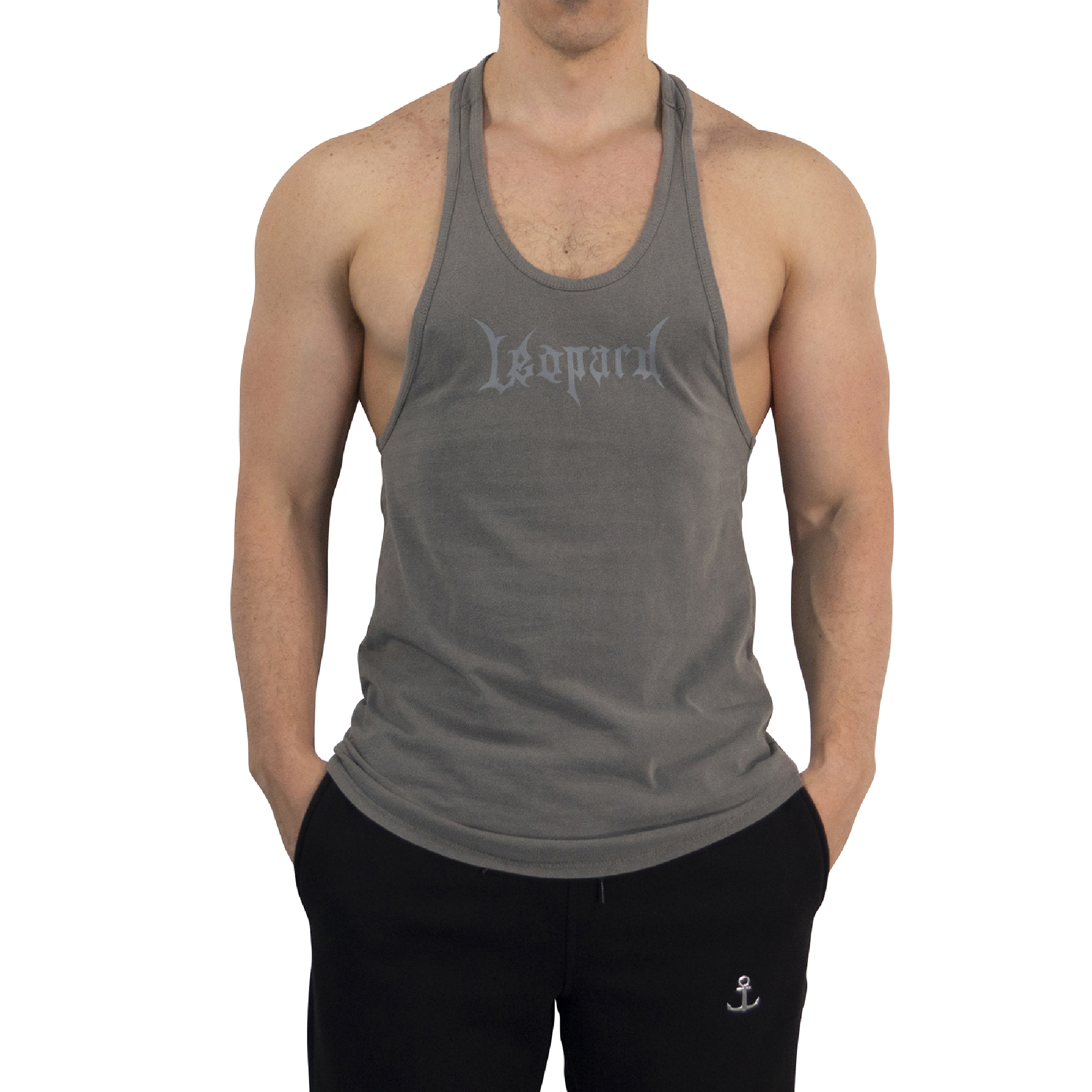 John Leopard Playera Stringer Tank Dark Series Pigment Green - Imagen 6