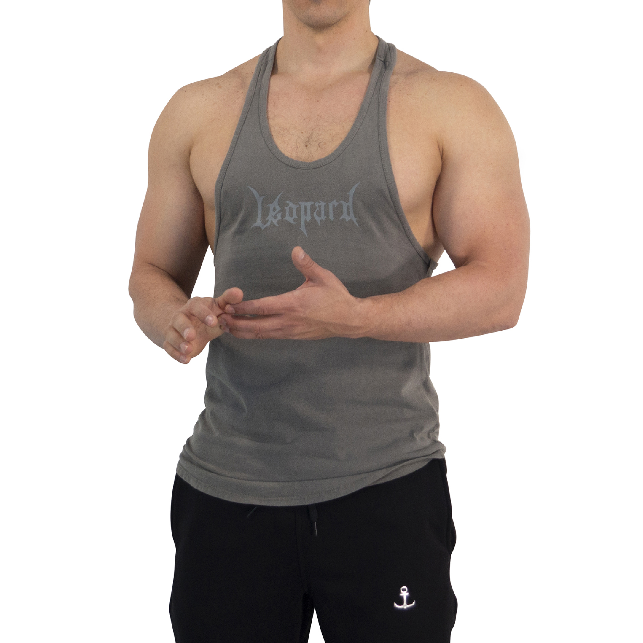 John Leopard Playera Stringer Tank Dark Series Pigment Green - Imagen 2