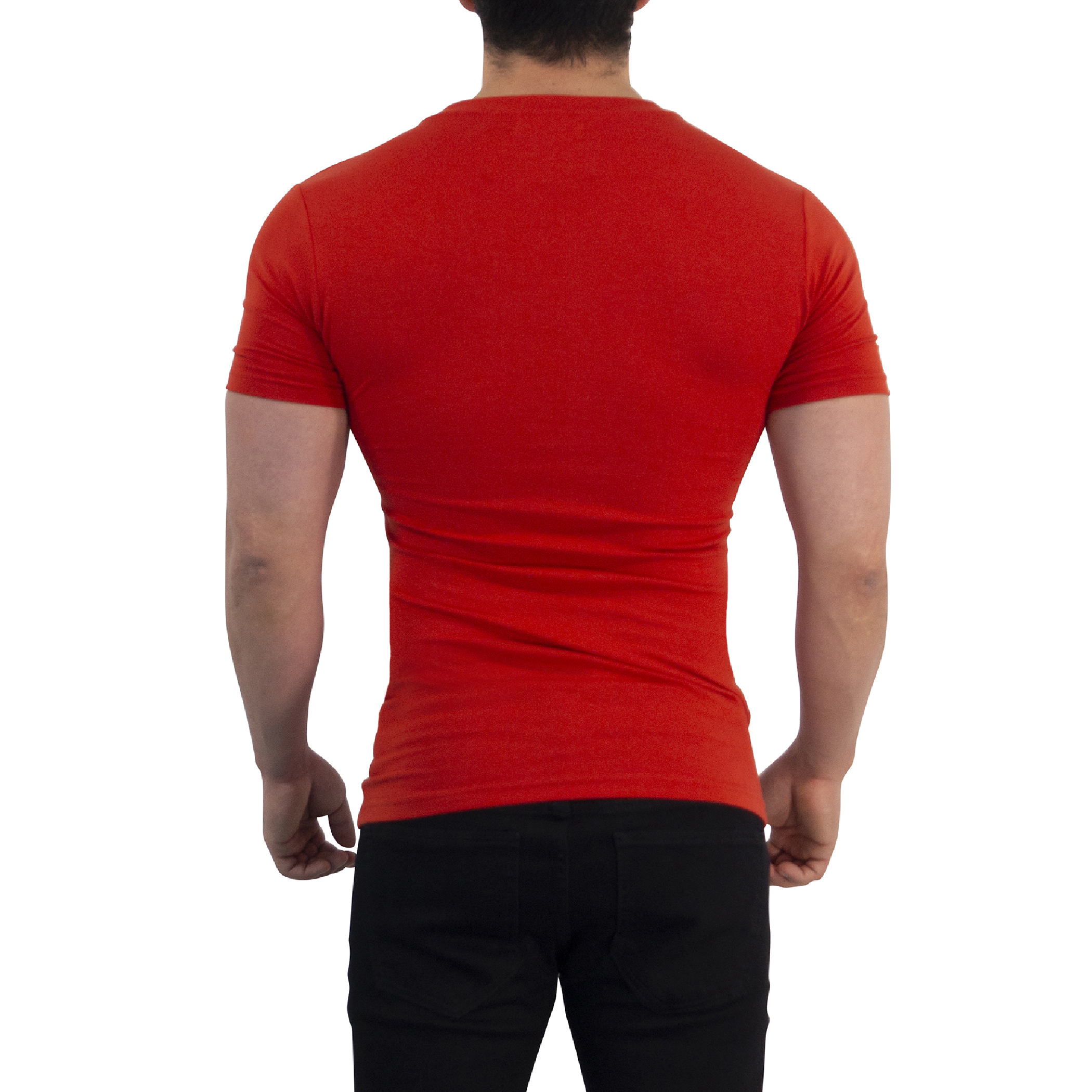 John Leopard Playera Cuello V Profundo Terracota - Imagen 2