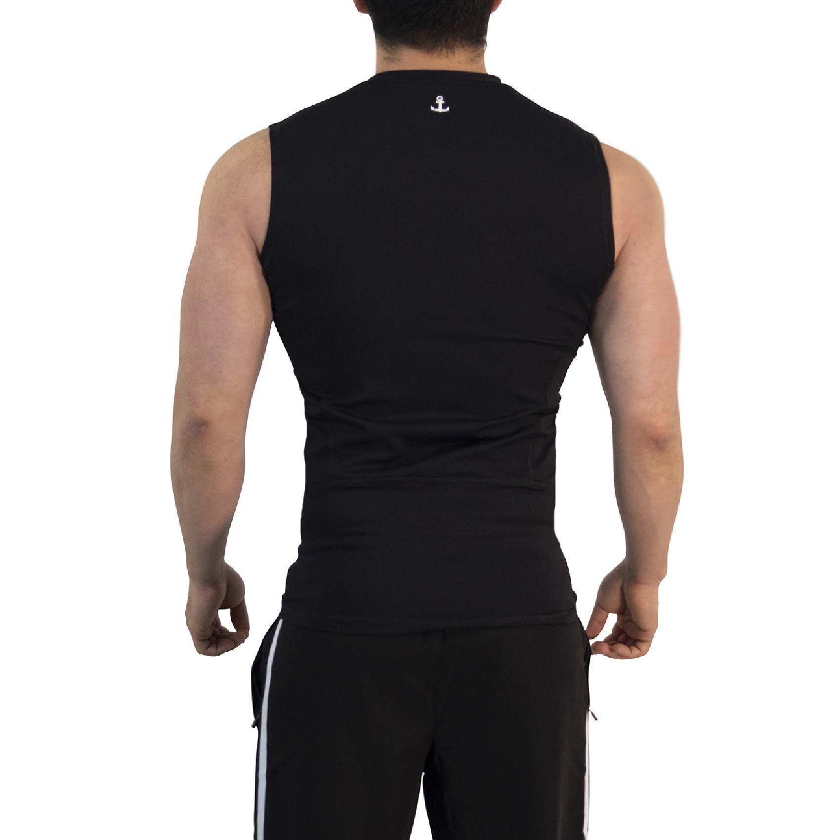 John Leopard Strike Ops Compression Tank Sleeve Black - Imagen 3