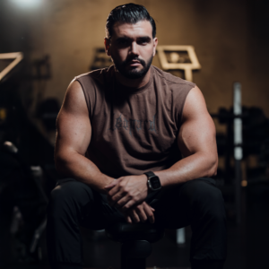 John Leopard Playera Sleeveless Boxy | Dark Series Pigment Brown