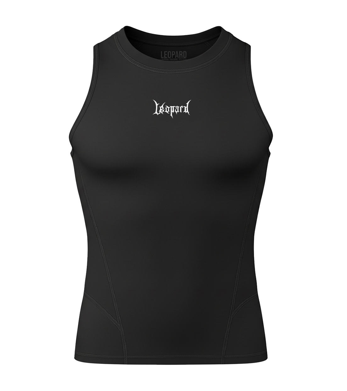 John Leopard Strike Ops Compression Tank Sleeve Black - Imagen 5