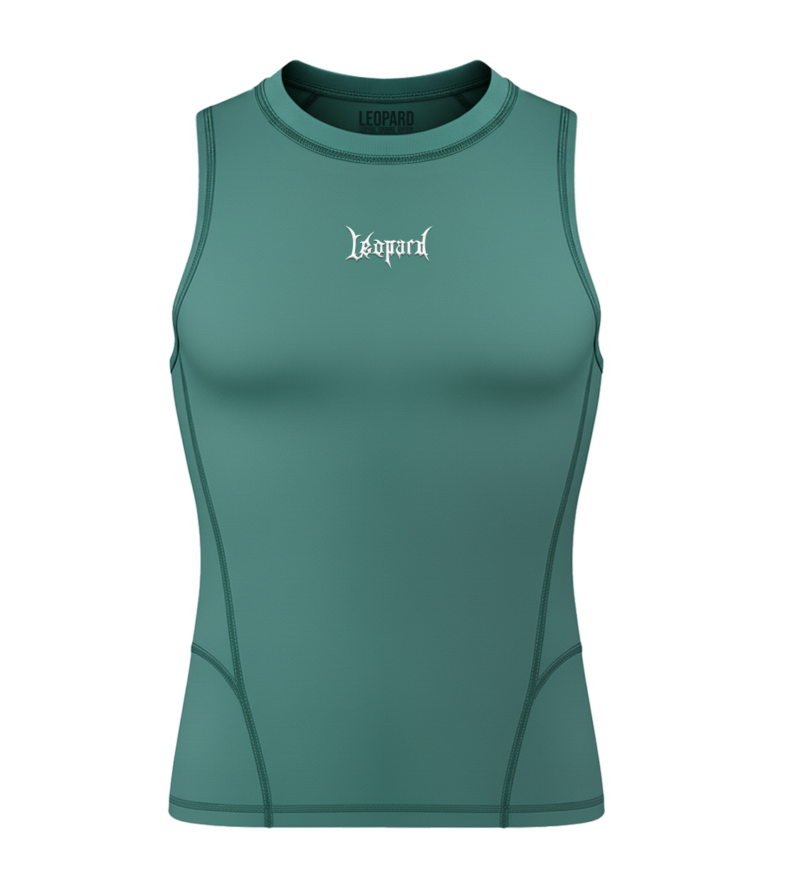 John Leopard Strike Ops Compression Tank Sleeve Dark Green - Imagen 4