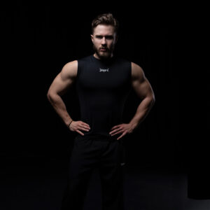 John Leopard Strike Ops Compression Tank Sleeve Black