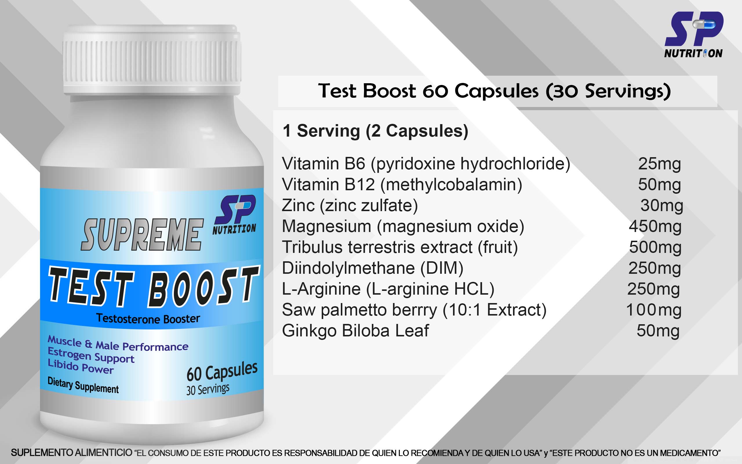 Test Boost - Testosterone Booster - Imagen 2