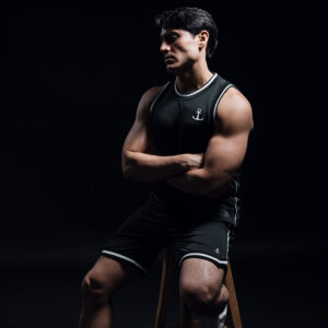 John Leopard Mesh Jersey Mamba State Black Anchor Logo