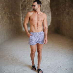 John Leopard Traje De Baño Sirocco Delos White Violet