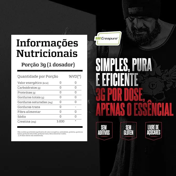 DARKNESS Creatina Creapure 200g - Imagen 2