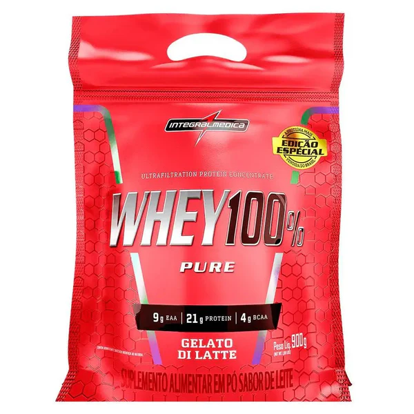 INTEGRAL MEDICA Whey 100% Pure 900gr Gelato di Latte - Imagen 2