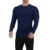 John Leopard Playera Ribbed Long Sleeve Navy